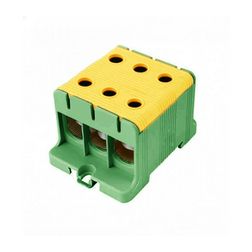 Univerzális sorkapocs PE zöld-sárga 16-95mm2Cu/Alu 1P csavaros UK 95/3 PE Pollmann - 2090309