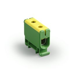 Univerzális sorkapocs PE zöld-sárga 2,5-52mm2Cu 6-52mm2Alu 1P csavaros kalapsínre KE61.3 Ensto