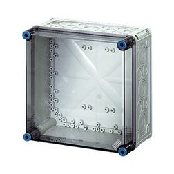 Üres elosztószekrény falonkívüli műanyag átlátszó fedél 300mm x 300mm x 170mm IP65 Mi 0200 Hensel - 2000001