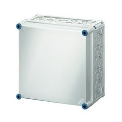 Üres elosztószekrény falonkívüli műanyag fedél 300mm x 300mm x 170mm IP65 Mi 0201 Hensel - 2000008