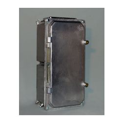 Üres szekrény nyitható alumínium 540mmx 270mmx 165.5mm IP54 zártfedlél szerelőlappal Govill - A2 20 NY