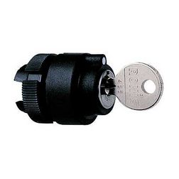 Választó fej darukapcsolóhoz műanyag d22 kulcsos 2-állású fekete kerek Harmony XAC Schneider - ZA2BG4