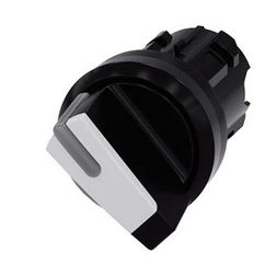 Választókapcsoló fej műanyag d22 0-I világító működtetőkaros 2-állású fehér SIRIUS ACT SIEMENS - 3SU1002-2BF60-0AA0