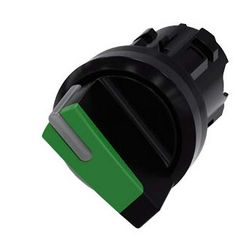 Választókapcsoló fej műanyag d22 0-I világító működtetőkaros 2-állású zöld SIRIUS ACT SIEMENS - 3SU1002-2BF40-0AA0