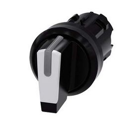 Választókapcsoló fej műanyag d22 I-0-II világító működtetőkaros 3-állású fehér SIRIUS ACT SIEMENS - 3SU1002-2BL60-0AA0