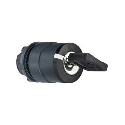 Választókapcsoló fej műanyag d22 Ronis455 kulcsos 2-állású reteszelt kerek Harmony XB5 Schneider - ZB5AG4