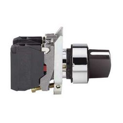 Választókapcsoló komplett fém d22 3-állású 2-z rövid forgatókaros fekete Harmony XB4 Schneider - XB4BD53