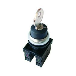 Választókapcsoló komplett műa. d22 2-állású 1-z 1-ny kulcsos fekete reteszelt M22-WRS/K11 EATON - 216517