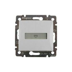 Valena 101 1P hotelkártya-kapcsoló betét közp. fedéllel alumínium süllyesztett IP20 1- LEGRAND - 770234
