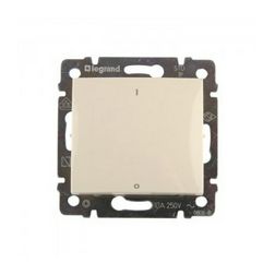 Valena 102 2P kapcsoló betét közp. fedéllel elefántcsont süllyesztett IP31 1- billentyű/gomb LEGRAND - 774104
