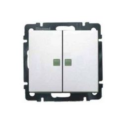 Valena 105 2x1P csillárkapcsoló betét közp. fedéllel fehér süllyesztett IP31 2- LEGRAND - 774213