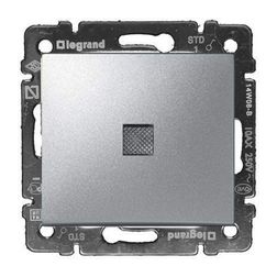 Valena 106 váltókapcsoló betét közp. fedéllel alumínium süllyesztett IP31 1- LEGRAND - 770125