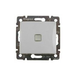 Valena 106 váltókapcsoló +jelzőfény betét közp. fedéllel alumínium süllyesztett IP31 1- LEGRAND - 770203