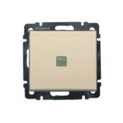 Valena 106 váltókapcsoló +jelzőfény betét közp. fedéllel elefántcsont süllyesztett IP31 1- LEGRAND - 774326