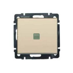 Valena 107 keresztkapcsoló +jelzőfény betét közp. fedéllel elefántcsont süllyesztett IP31 1- LEGRAND - 774348