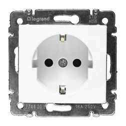 Valena 162 dugalj földelt központi fedlap fehér IP21 süllyesztett csavaros LEGRAND - 774420