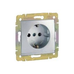 Valena 162 dugalj földelt központi fedlap gyerekzárral alumínium IP21 süllyesztett LEGRAND - 770121