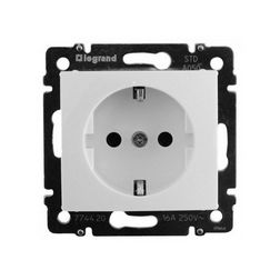 Valena 162 dugalj földelt központi fedlap gyerekzárral fehér IP21 süllyesztett LEGRAND - 774222