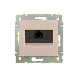 Valena adatcsatlakozó dugalj UTP RJ45 8(8) Cat6 elefántcsont csavaros LEGRAND - 774142