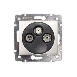 Valena antenna aljzat TV-R-SAT csillagpontos süllyesztett fehér 3-kimenet végzáró LEGRAND - 774435