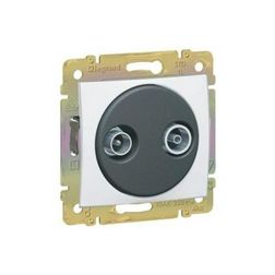 Valena antenna aljzat TV-R süllyesztett fehér 2-kimenet átmenő 14dB/860MHz LEGRAND - 774434
