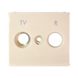 Valena fedlap TV-RD koax-antennadugaljhoz műanyag elefántcsont  címketartó nélkül LEGRAND - 774342