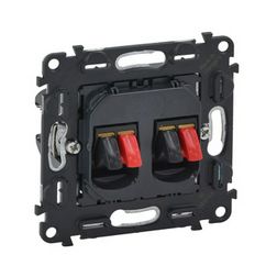 Valena InMatic hangszóró csatlakozó betét sztereó műanyag címketartó nélkül LEGRAND - 753078