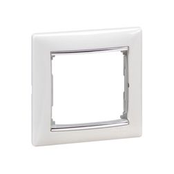 Valena keret 1-es fehér/ezüst vízszintes műanyag LEGRAND - 770491