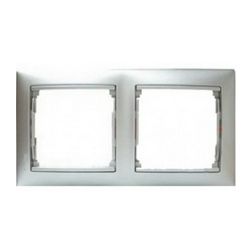 Valena keret 2-es alumetál vízszintes műanyag LEGRAND - 770332