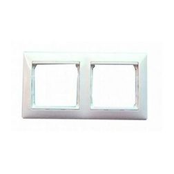 Valena keret 2-es alumínium/ezüst vízszintes műanyag LEGRAND - 770352