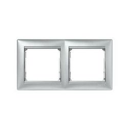 Valena keret 2-es alumínium vízszintes műanyag LEGRAND - 770152