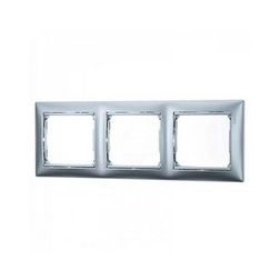 Valena keret 3-as alumínium vízszintes műanyag LEGRAND - 770153