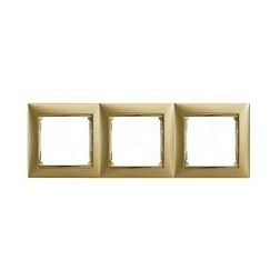 Valena keret 3-as matt arany vízszintes műanyag LEGRAND - 770303