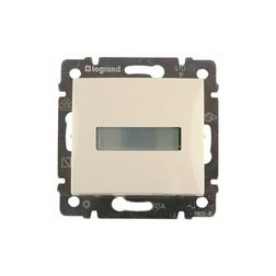 Valena N101 csengőnyomó betét közp. fedéllel 1- billentyűs 1z elefántcsont csengő IP31 jelzőfény LEGRAND - 774115