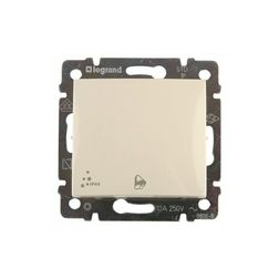 Valena N101 csengőnyomó betét közp. fedéllel 1-billentyűs 1z elefántcsont csengő IP44 műanyag LEGRAND - 774199