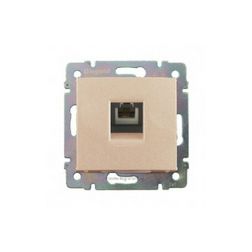 Valena telefon csatlakozó betét közp. fedéllel RJ11 műanyag elefántcsont LEGRAND - 774338