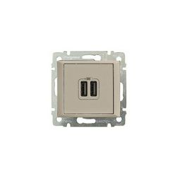 Valena USB töltőaljzat A+A 2/ki 2400mA-max. 5V süllyesztett elefántcsont LEGRAND - 774170