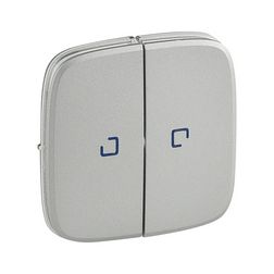 ValenaAllure billentyű kettős kapcs/nyg.-hoz alumínium üres-jel  jelzőfényes IP20 műanyag LEGRAND - 755227