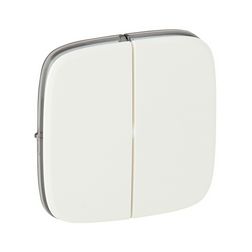 ValenaAllure billentyű kettős kapcs/nyg.-hoz fehér üres-jel IP20 műanyag fényes LEGRAND - 755025