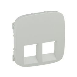 ValenaAllure fedlap 2xRJ45/RJ11 adatcsatlakozóhoz műanyag fehér címketartó nélkül LEGRAND - 755425