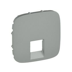 ValenaAllure fedlap RJ45/RJ11 adatcsatlakozóhoz műanyag alumínium címketartó nélkül LEGRAND - 755417