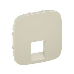 ValenaAllure fedlap RJ45/RJ11 adatcsatlakozóhoz műanyag címketartó nélkül elefántcsont LEGRAND - 755416