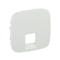 ValenaAllure fedlap RJ45/RJ11 adatcsatlakozóhoz műanyag fehér címketartó nélkül LEGRAND - 755415