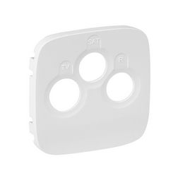 ValenaAllure fedlap TV-RD-SAT koax-antennadugaljhoz műanyag fehér címketartó nélkül LEGRAND - 754795