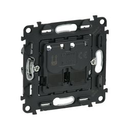 ValenaInMatic adatcsatlakozó dugalj UTP RJ45 8(8) Cat5e fekete csavaros LEGRAND - 753041