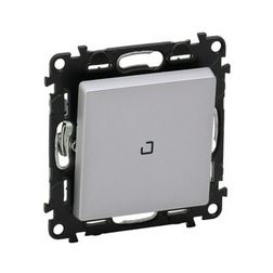 ValenaLife 101 1P kapcsoló +jelzőfény betét közp. fedéllel alumínium süllyesztett IP20 LEGRAND - 752310