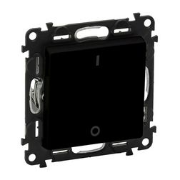 ValenaLife 102 2P kapcsoló betét közp. fedéllel fekete süllyesztett IP20 billentyű/gomb LEGRAND - 756322