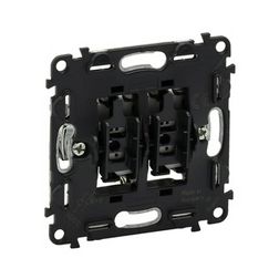 ValenaLife 106+6 kettős váltókapcsoló kezelőelem szürke süllyesztett IP20 billentyű/gomb LEGRAND - 752008