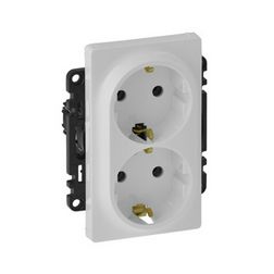 ValenaLife 162/2 dugalj földelt központi fedlap fehér IP20 süllyesztett szorítókapcsos LEGRAND - 753127