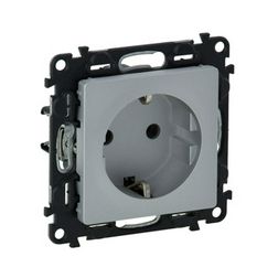 ValenaLife 162 dugalj földelt központi fedlap alumínium IP20 süllyesztett szorítókapcsos LEGRAND - 753321